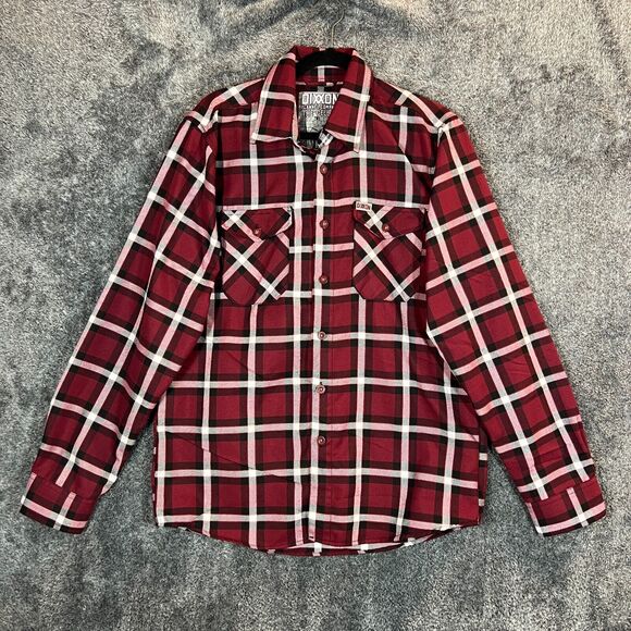DIXXON Other - DIXXON Flannel Shirt Mens Medium The Cellar Button Plaid Skate Punk Grunge